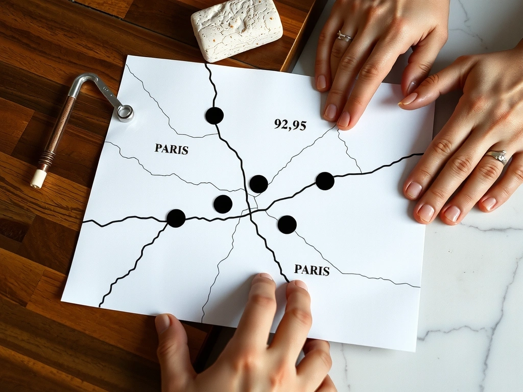 Carte de couverture de service : Paris 75 et banlieue proche 92-94