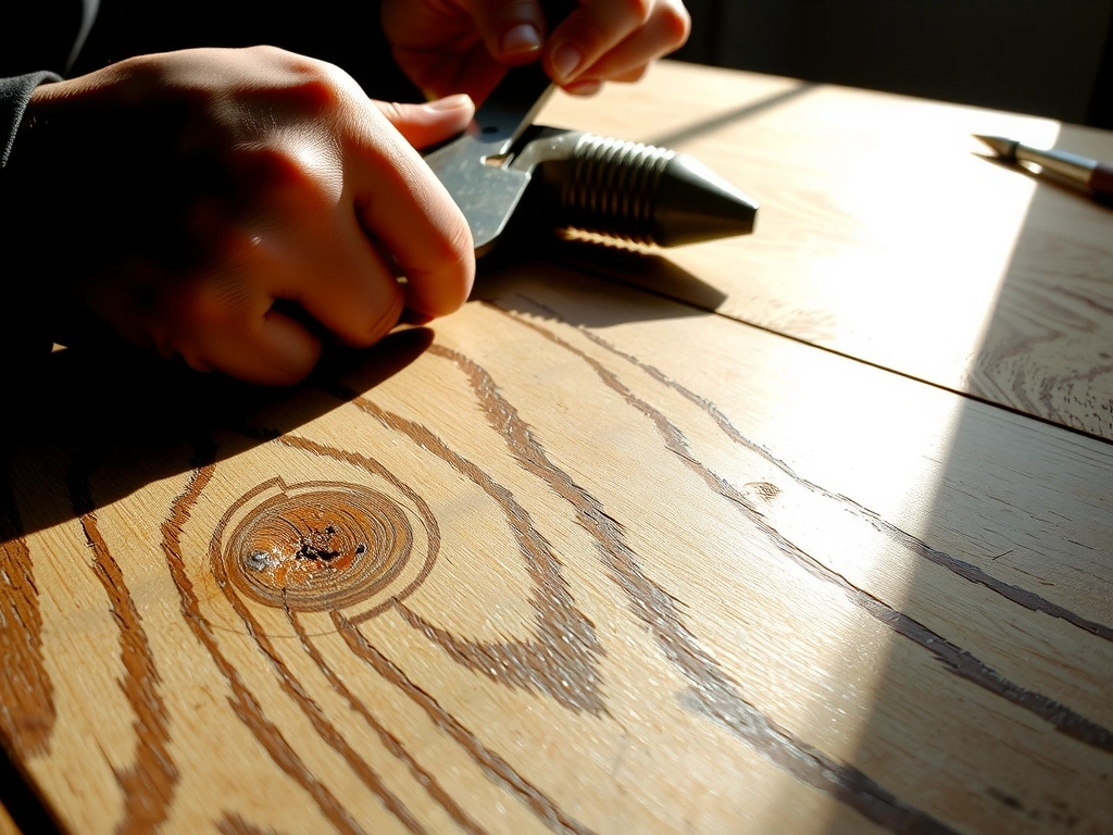 Grain de parquet ancien